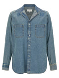 Maison Margiela Blue Cotton Blouse