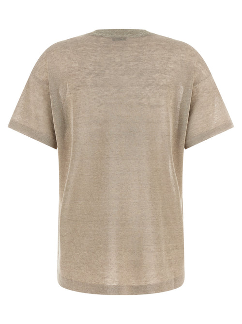 Brunello Cucinelli Beige Linen Cardigan