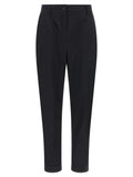 Kiton Black Cotton Casual Pants