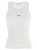 Givenchy White Cotton Sleeveles T-Shirt