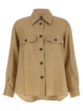 Max Mara Beige Linen Blouse