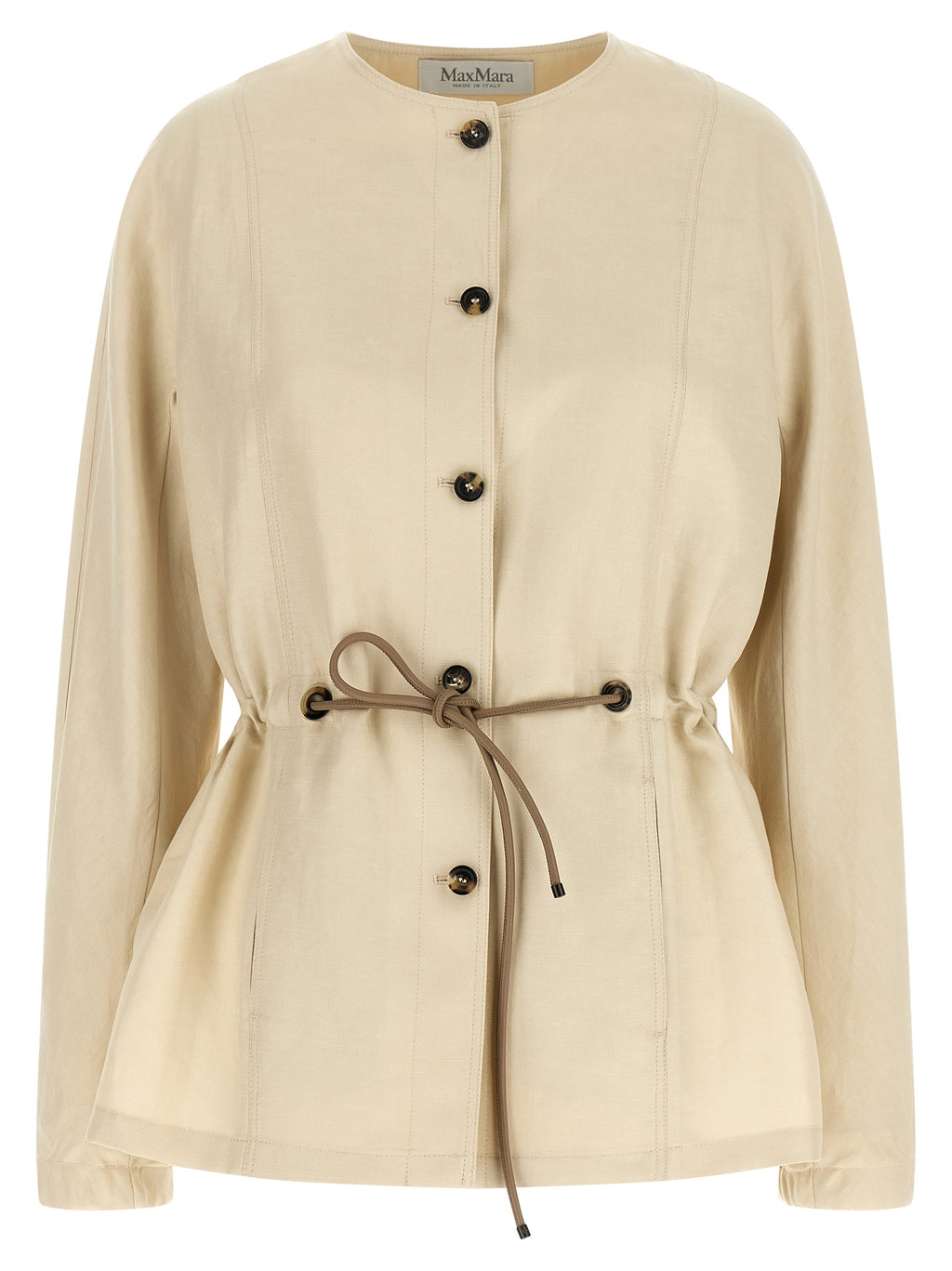 Max Mara Beige Linen Blazer
