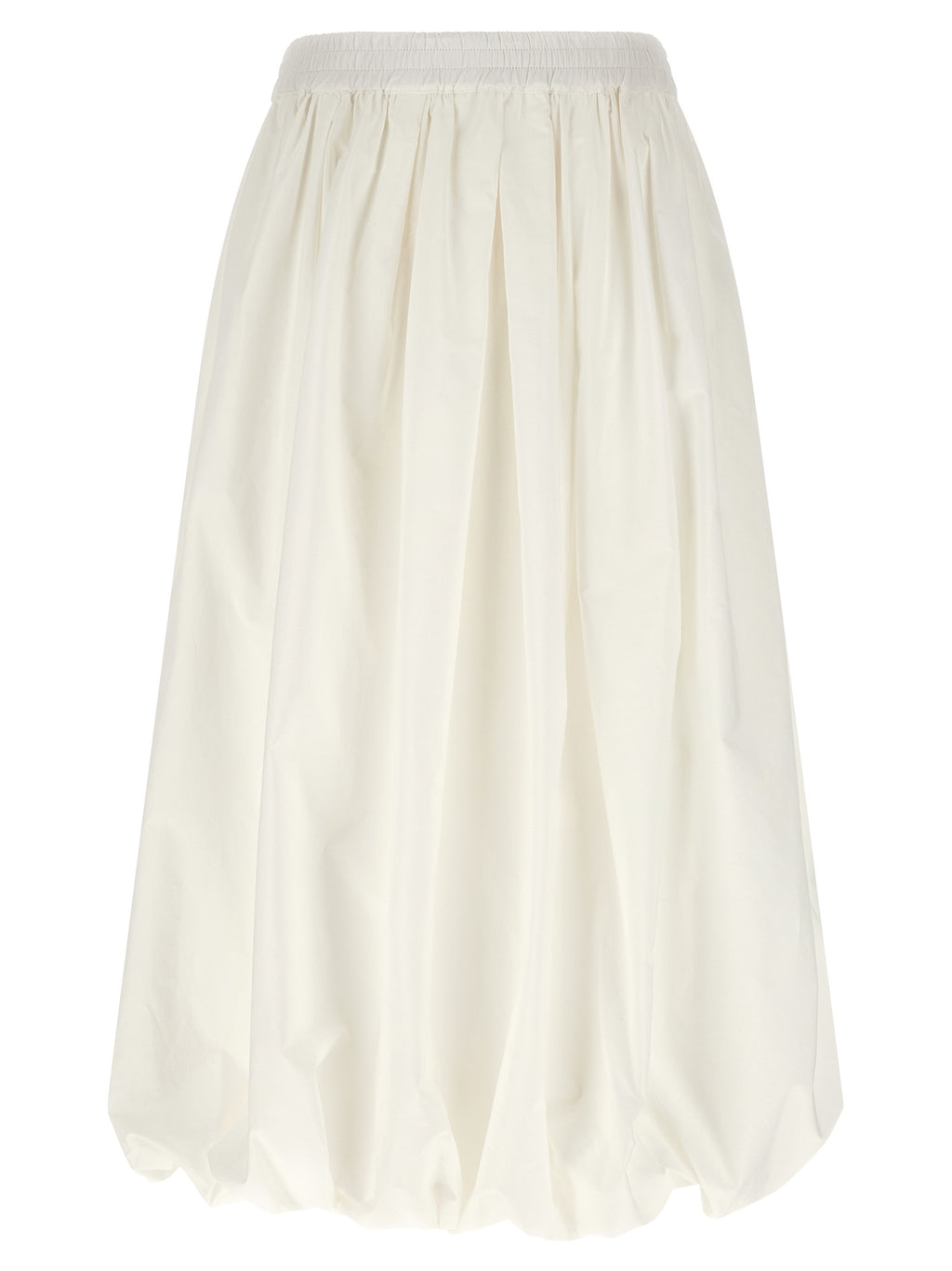 Max Mara White Cotton Midi Skirt