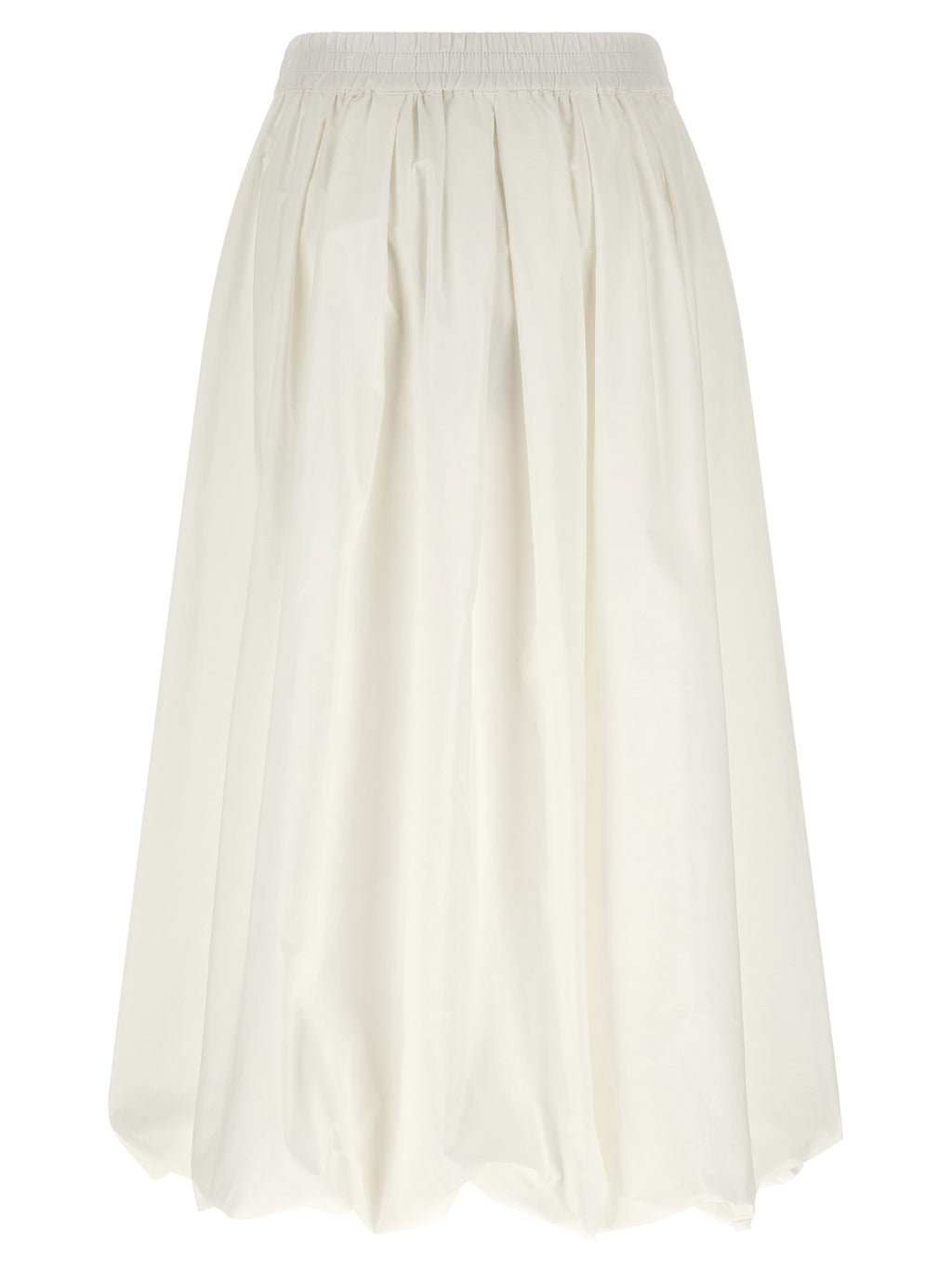 Max Mara White Cotton Midi Skirt
