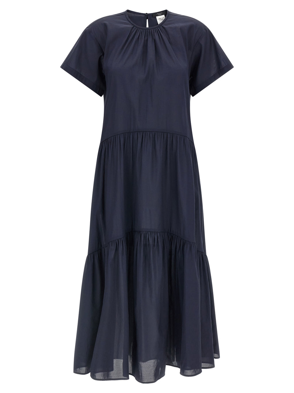 Max Mara Blue Acetate Long Dress