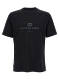 Brunello Cucinelli Black Cotton T-Shirt
