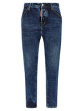 Dsquared² Blue Cotton Straight-Leg Jeans