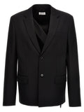 Off-White Black Wool Blazer