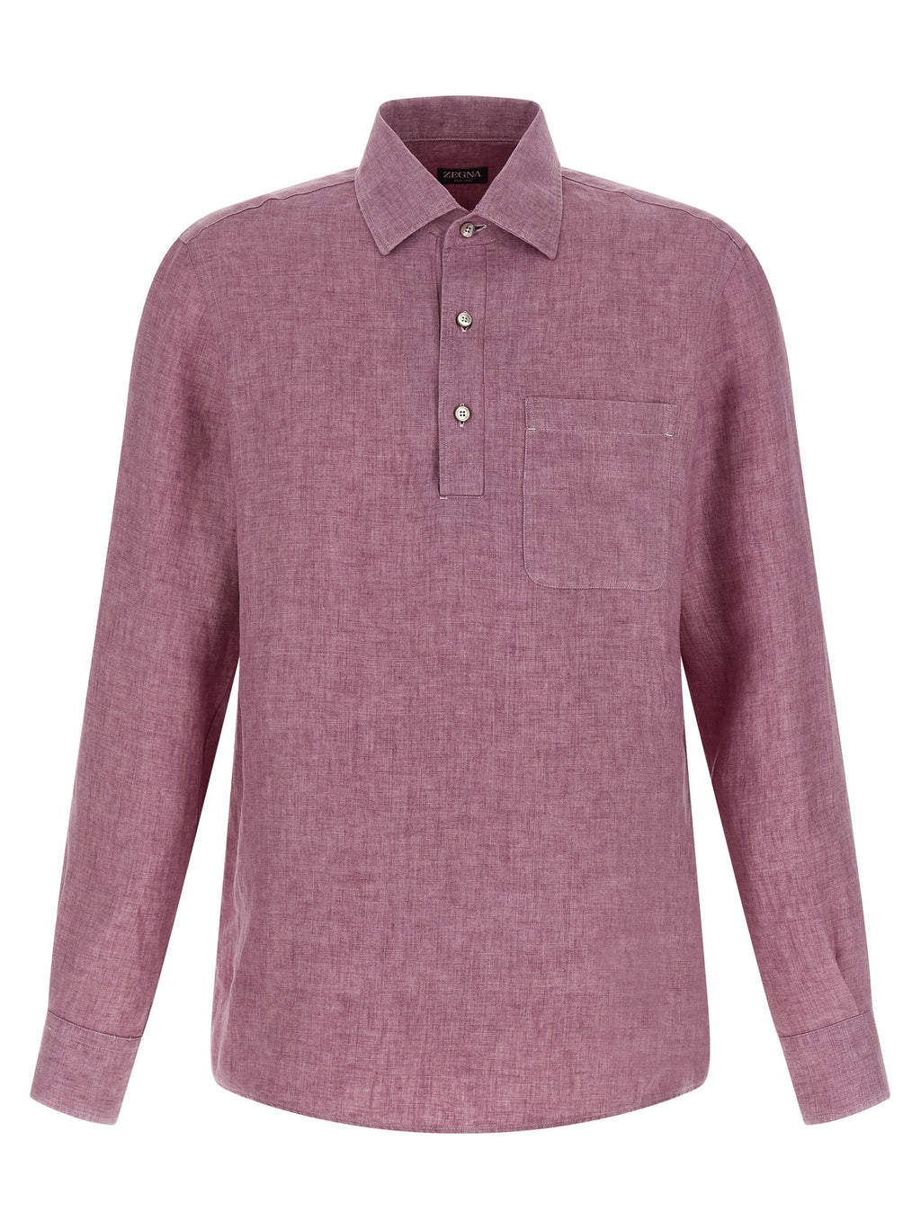 ZEGNA Multicolor Linen Polo Shirt