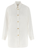 Khaite White Cotton Blouse