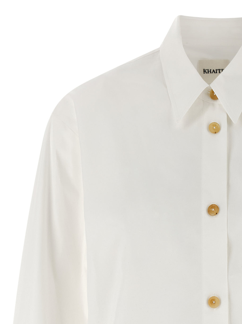 Khaite White Cotton Blouse