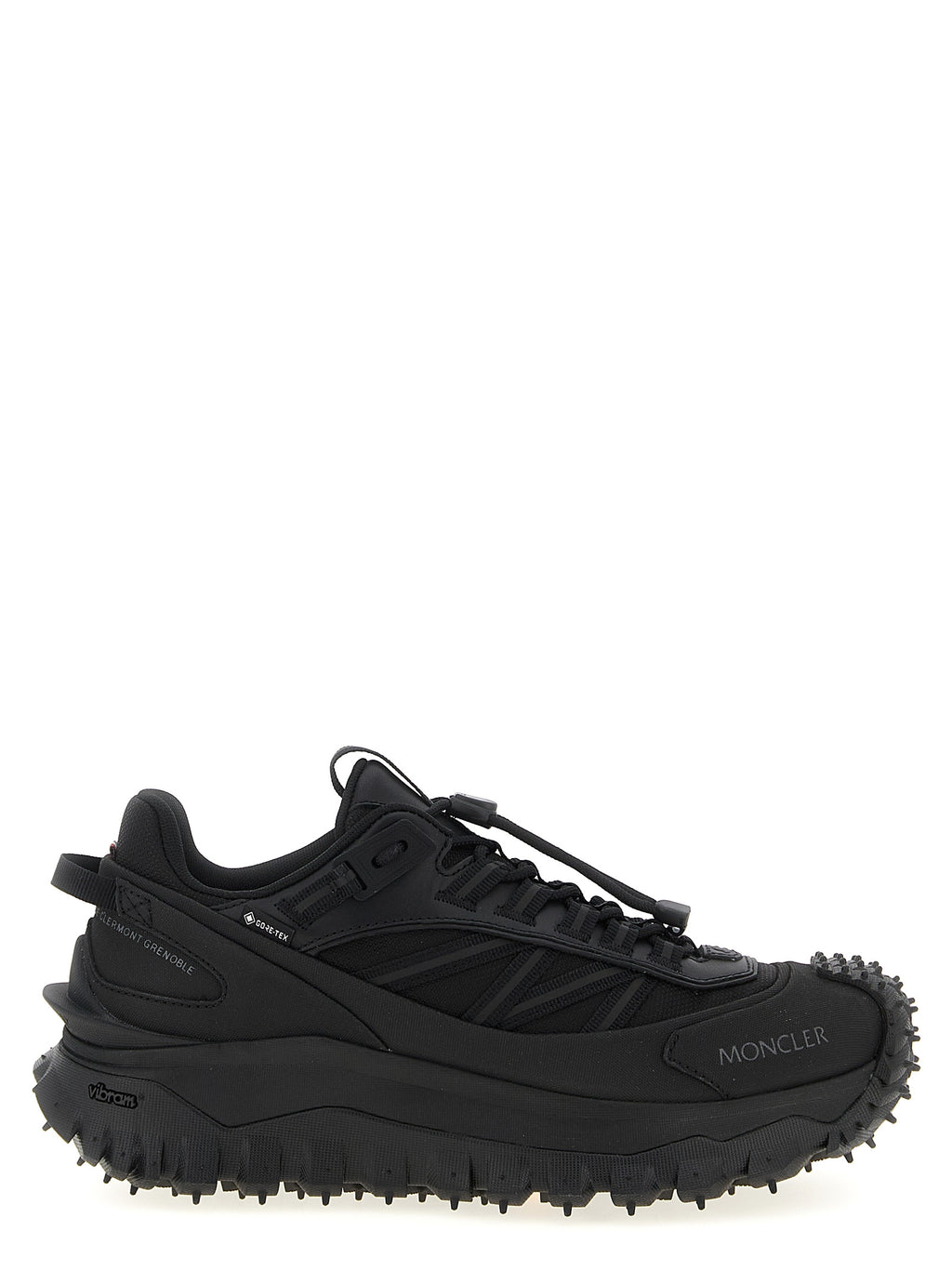 Moncler Black Polyamide Athletic Sneakers