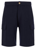 Brunello Cucinelli Blue Cotton Bermuda Shorts