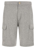 Brunello Cucinelli Gray Cotton Bermuda Shorts