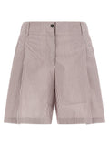 Brunello Cucinelli Multicolor Cotton Bermuda Shorts