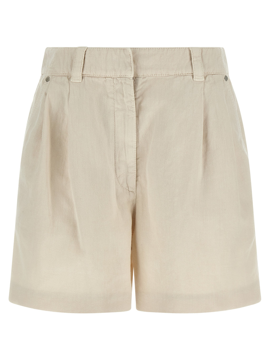 Brunello Cucinelli Beige Cotton Bermuda Shorts