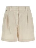 Brunello Cucinelli Beige Cotton Bermuda Shorts