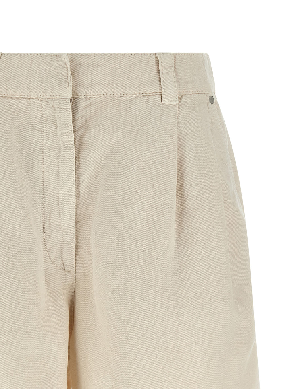 Brunello Cucinelli Beige Cotton Bermuda Shorts