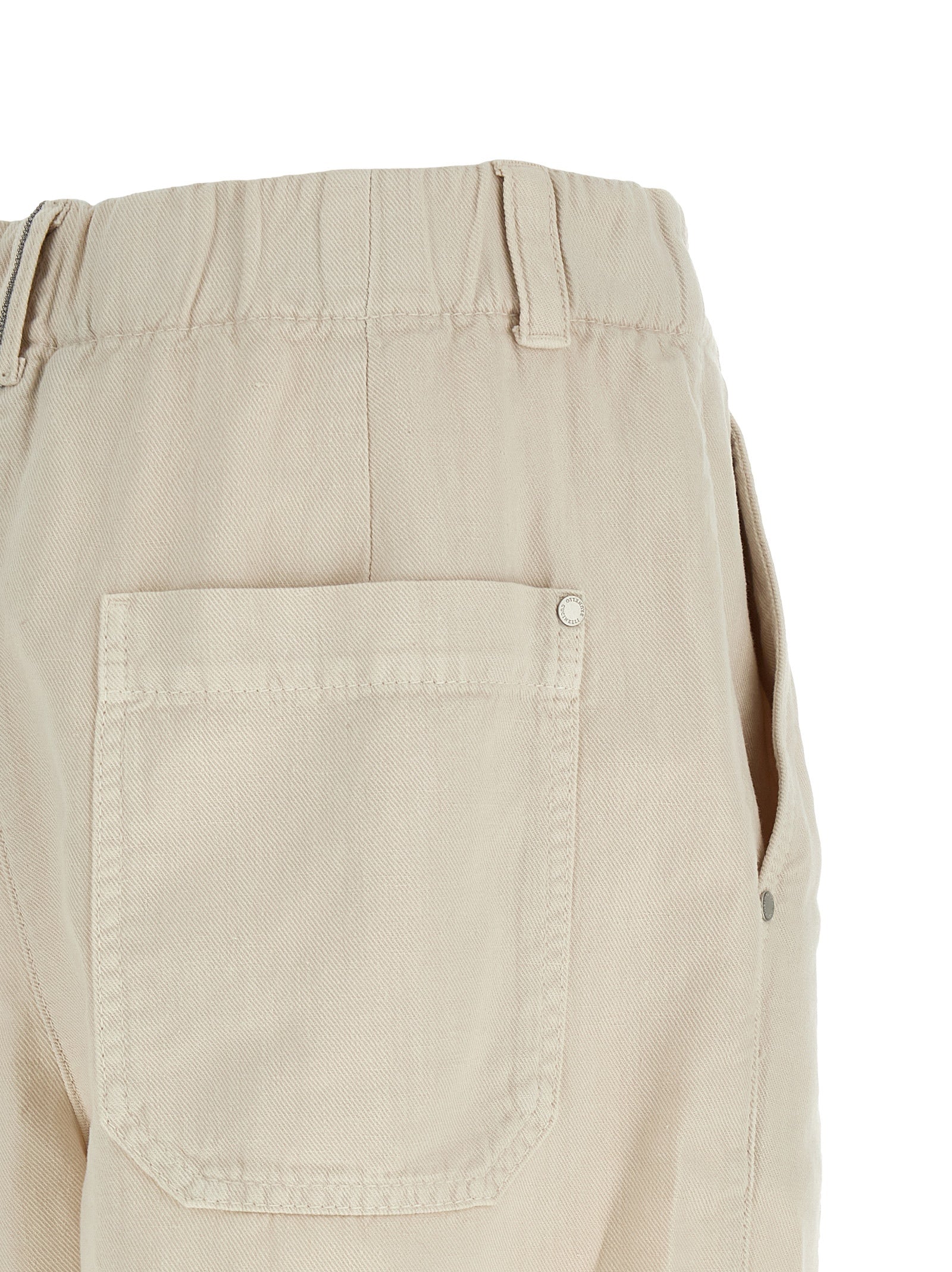Brunello Cucinelli Beige Cotton Bermuda Shorts