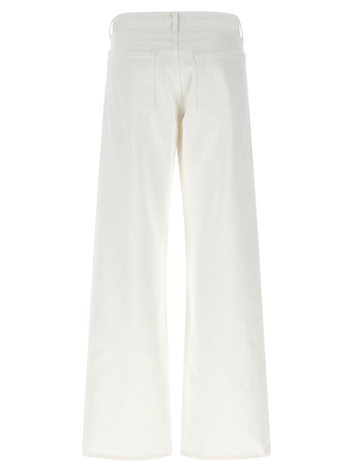 Agolde White Cotton Jeans Denim