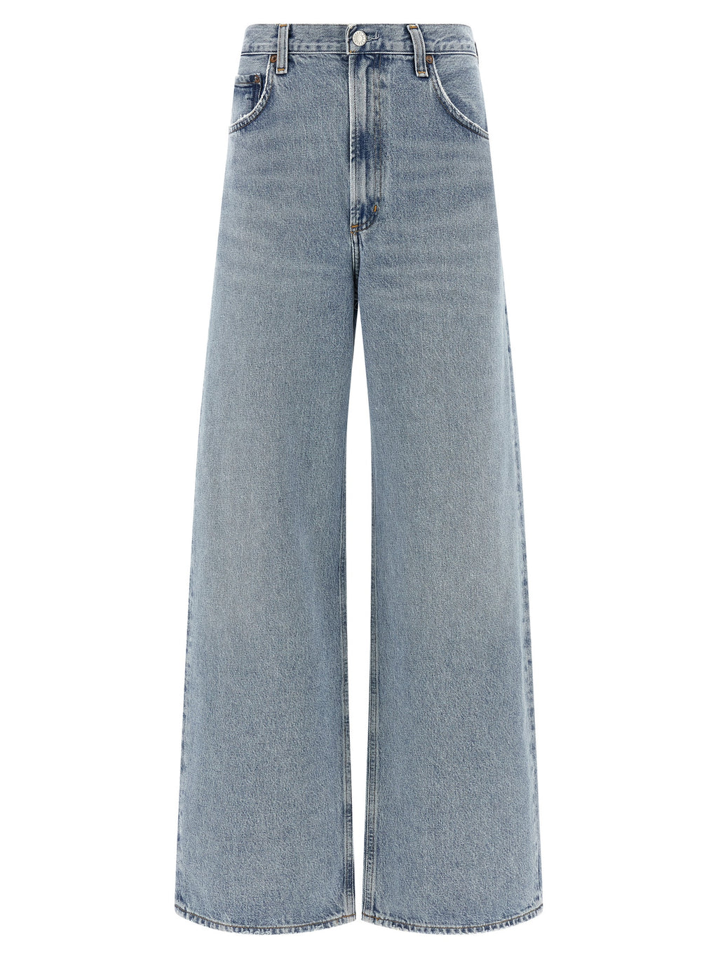 Agolde Blue Cotton Tapered Jeans