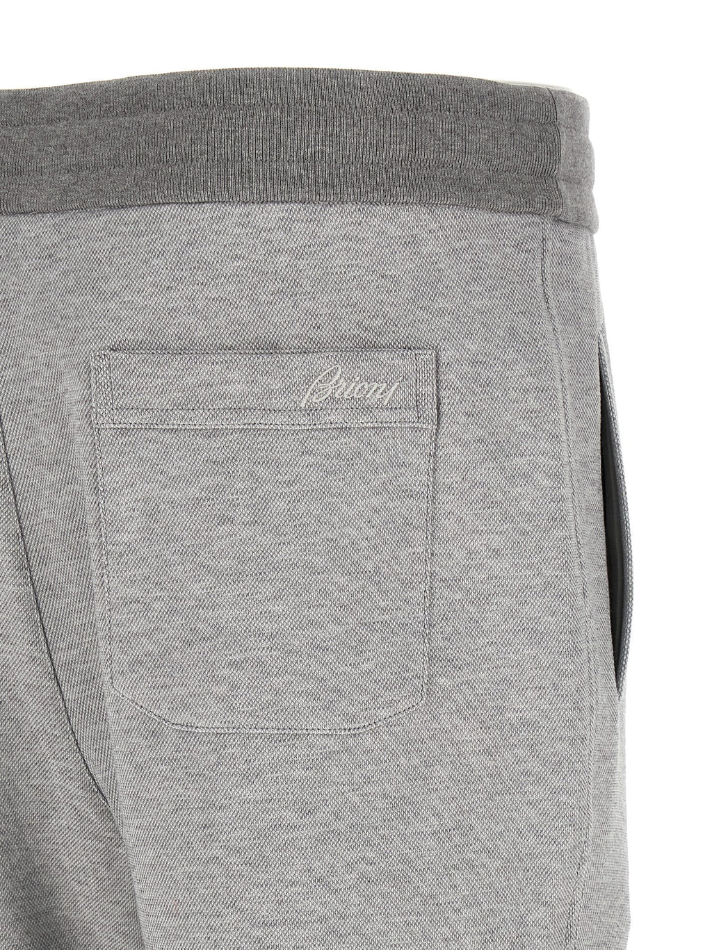 Brioni Gray Cotton Joggers (Workout Pants)