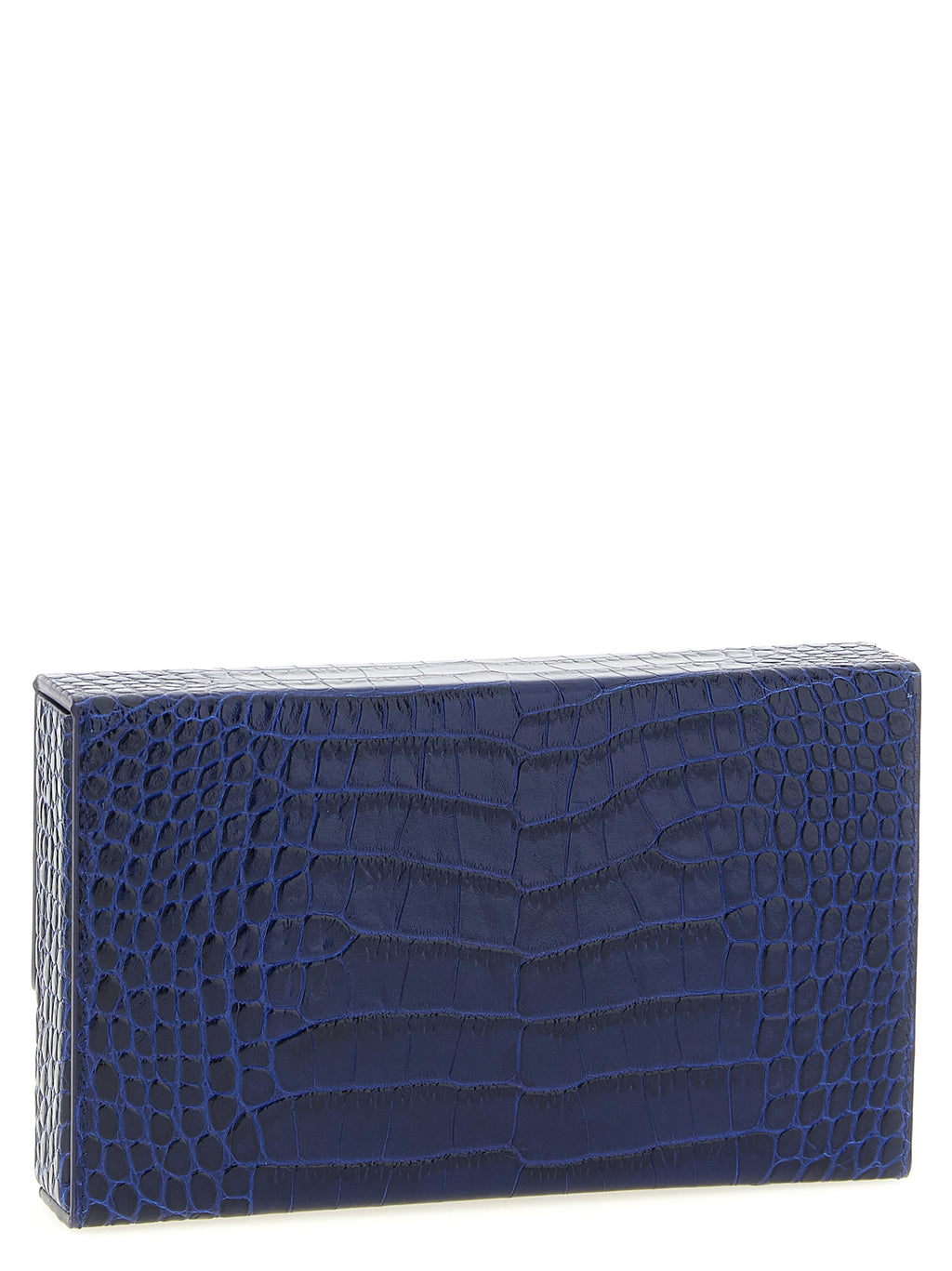Tom Ford Blue Calfskin Clutch Bag
