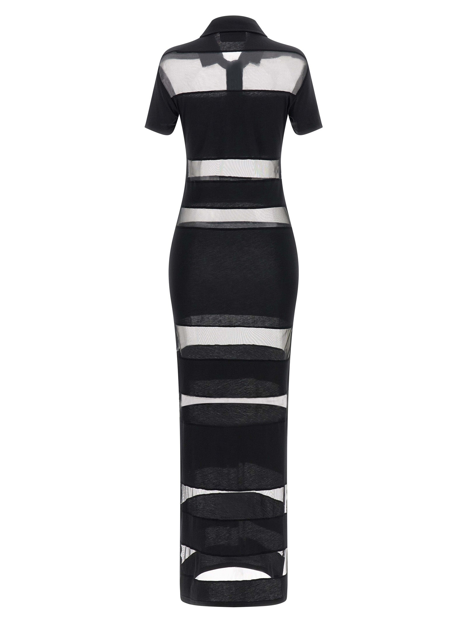 Coperni Black Cotton Long Dress
