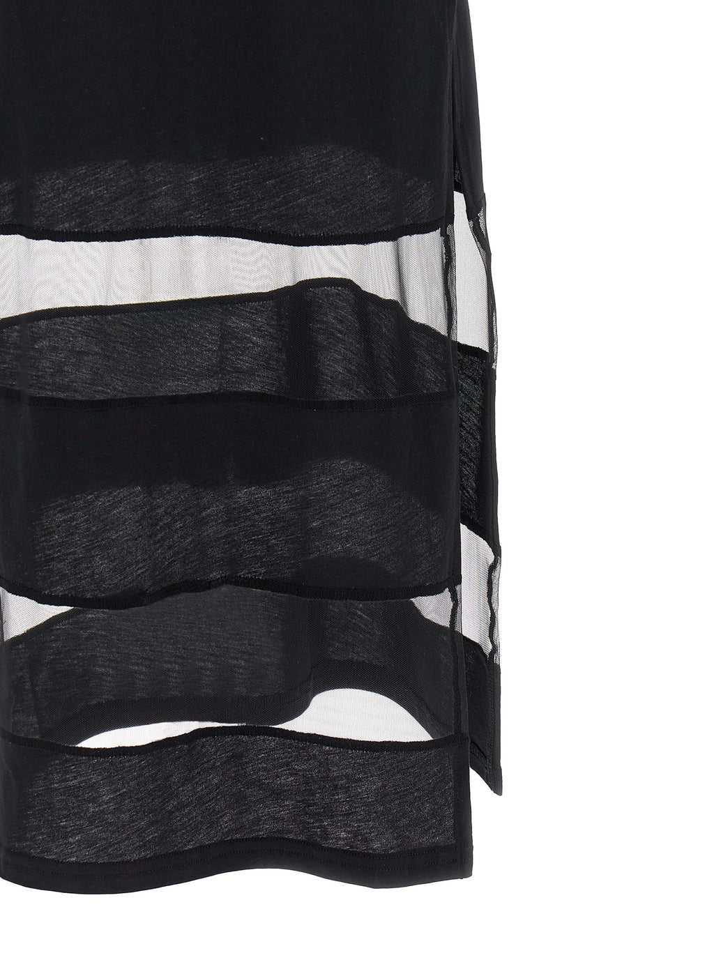 Coperni Black Cotton Long Dress