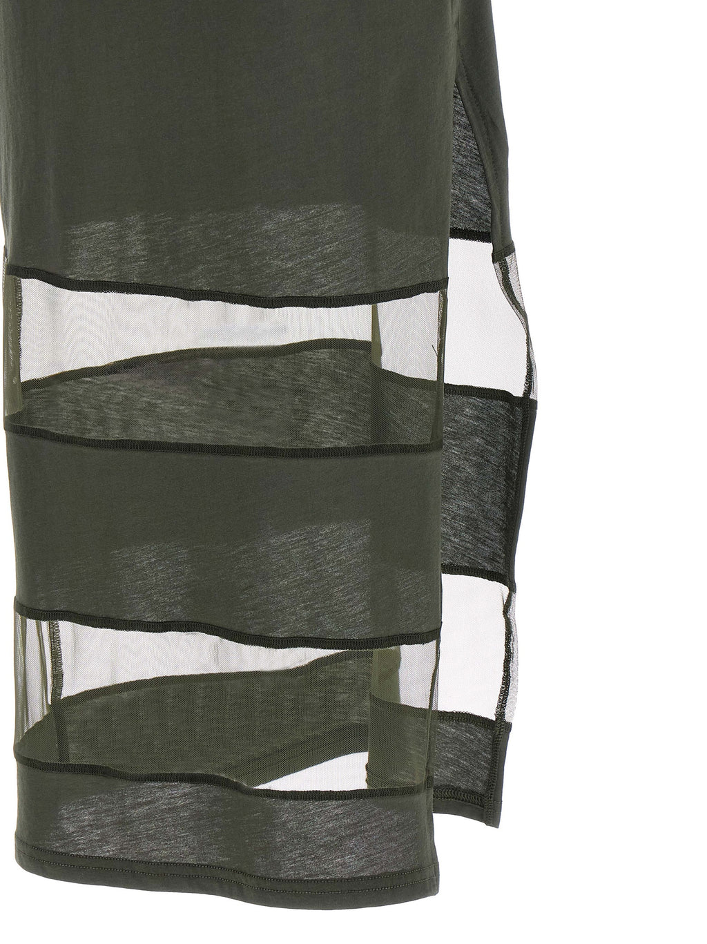 Coperni Bicolor Cotton Long Dress