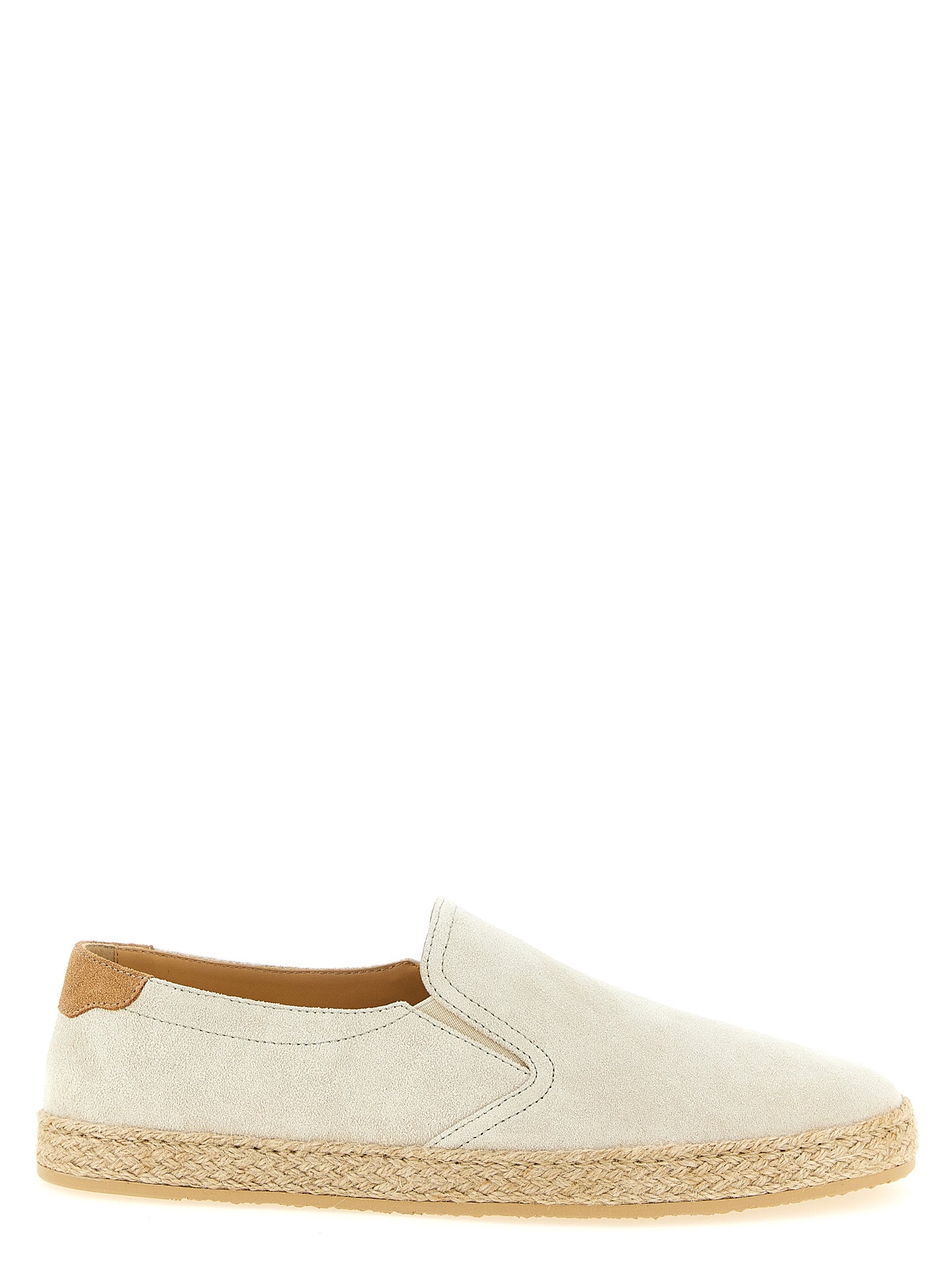 Brunello Cucinelli Gray Calfskin Espadrilles