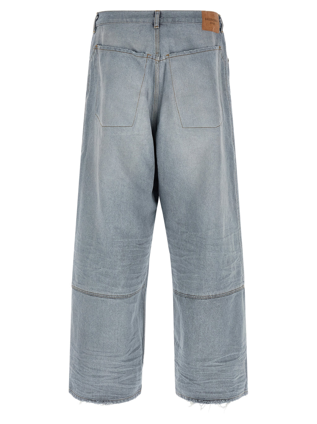 Balenciaga Blue Cotton Relaxed Fit Jeans
