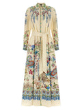 Etro Multicolor Cotton Long Dress