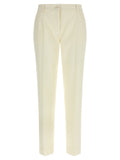 Dolce & Gabbana White Virgin Wool Dress Pants
