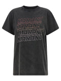 Marant Etoile Gray Cotton T-Shirt