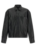 Balenciaga Black Buffalo Leather Leather Jacket