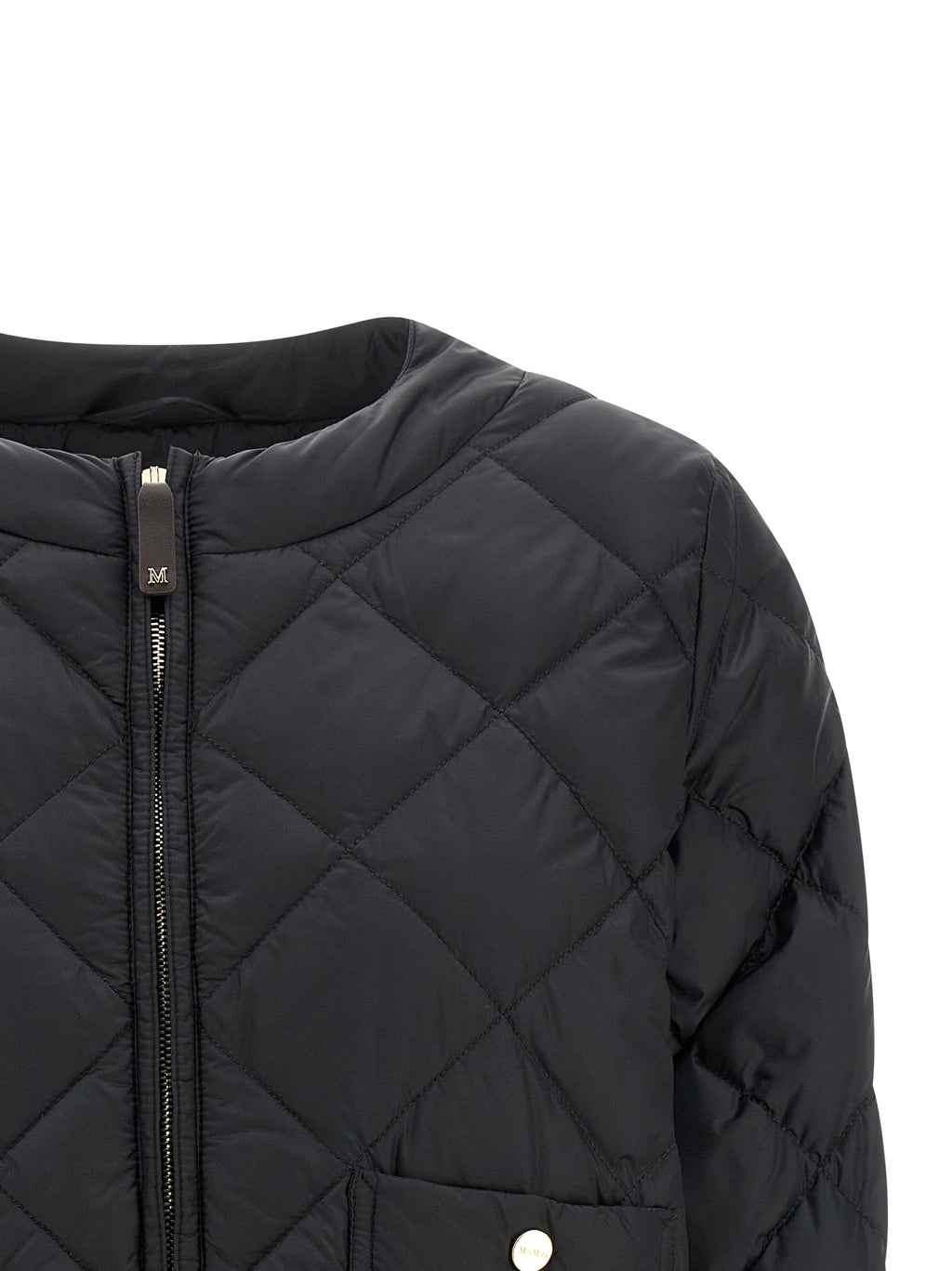 Max Mara Black Polyamide Full-Length Jacket