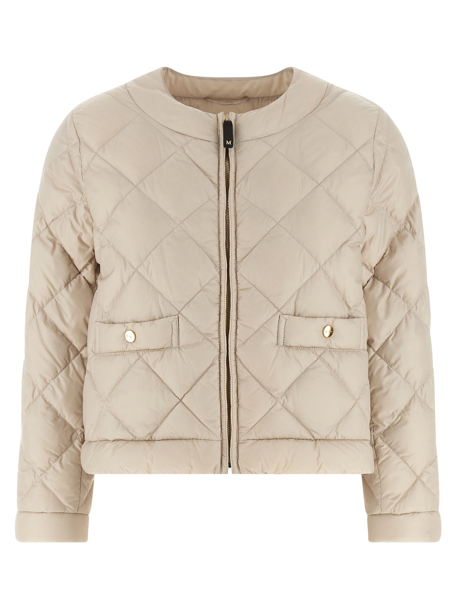 Max Mara Beige Polyamide Full-Length Jacket