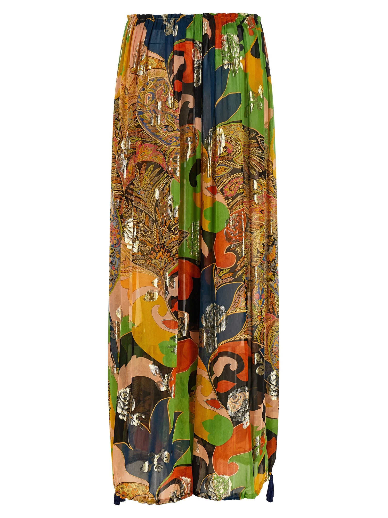 Etro Multicolor Silk Casual Pants