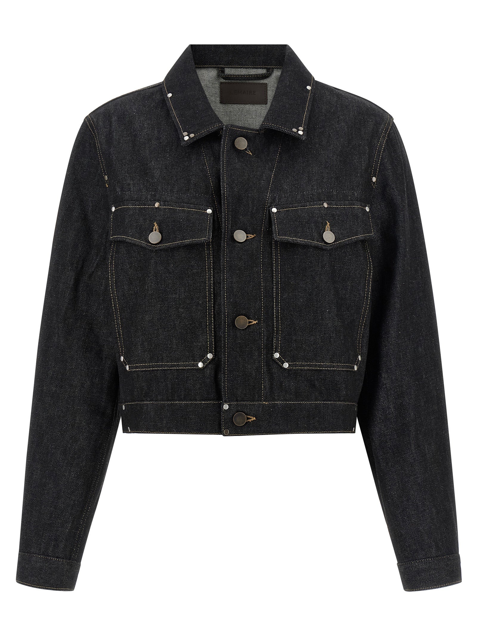 Lemaire Black Cotton Denim Jacket