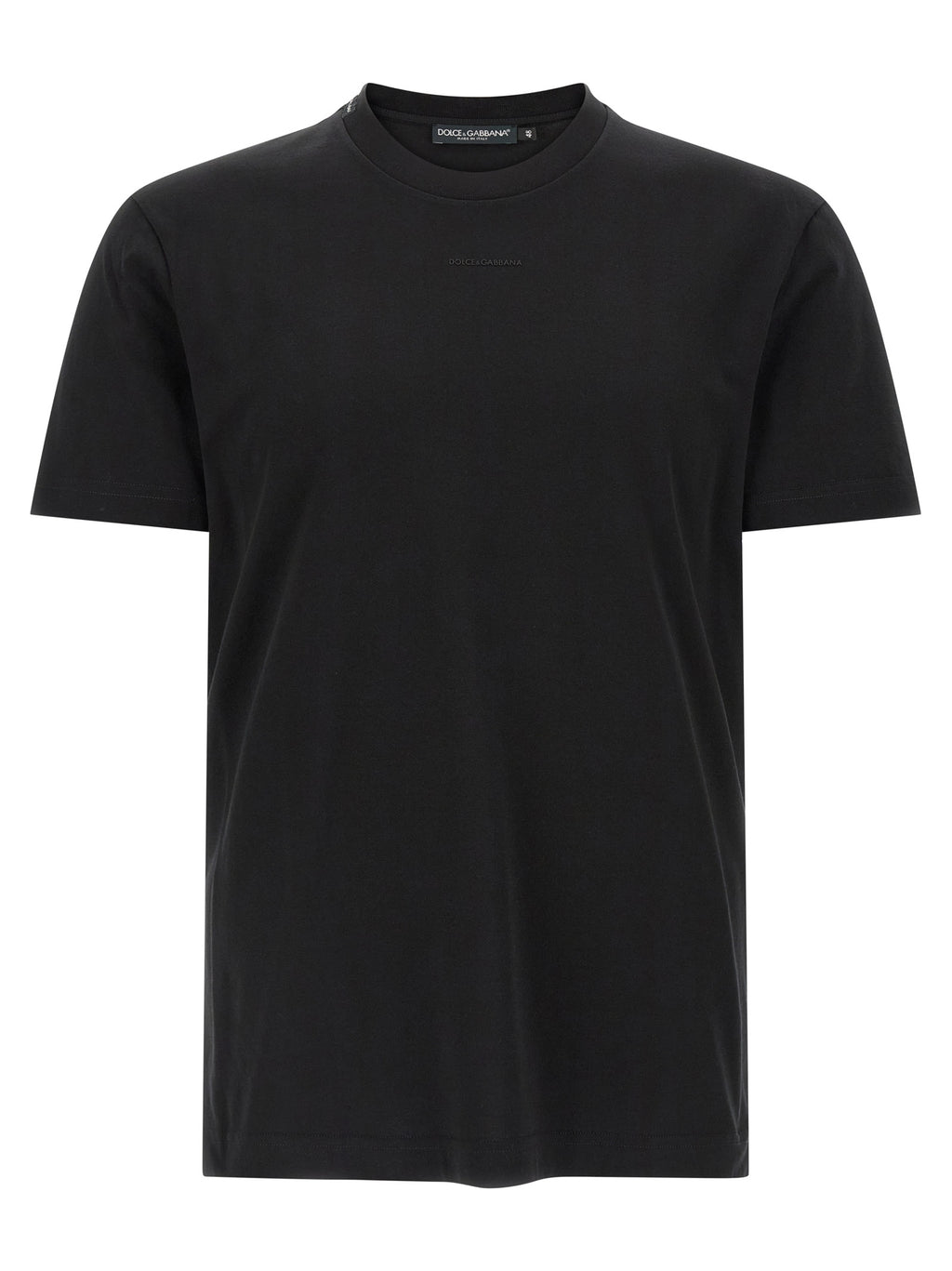Dolce & Gabbana Black Cotton T-Shirt