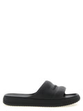 Moncler Black Elastane Slides