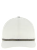 Brunello Cucinelli White Cotton Cap (Baseball Hat)