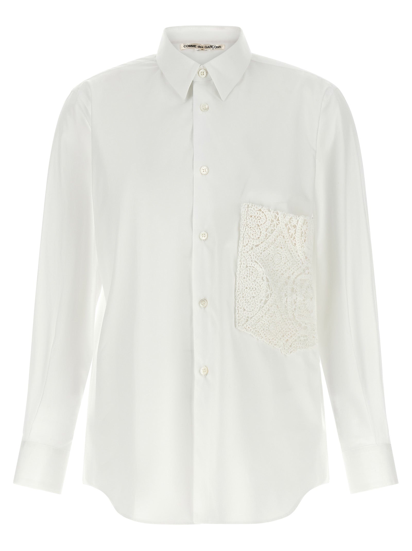 Comme Des Garçons White Cotton Blouse