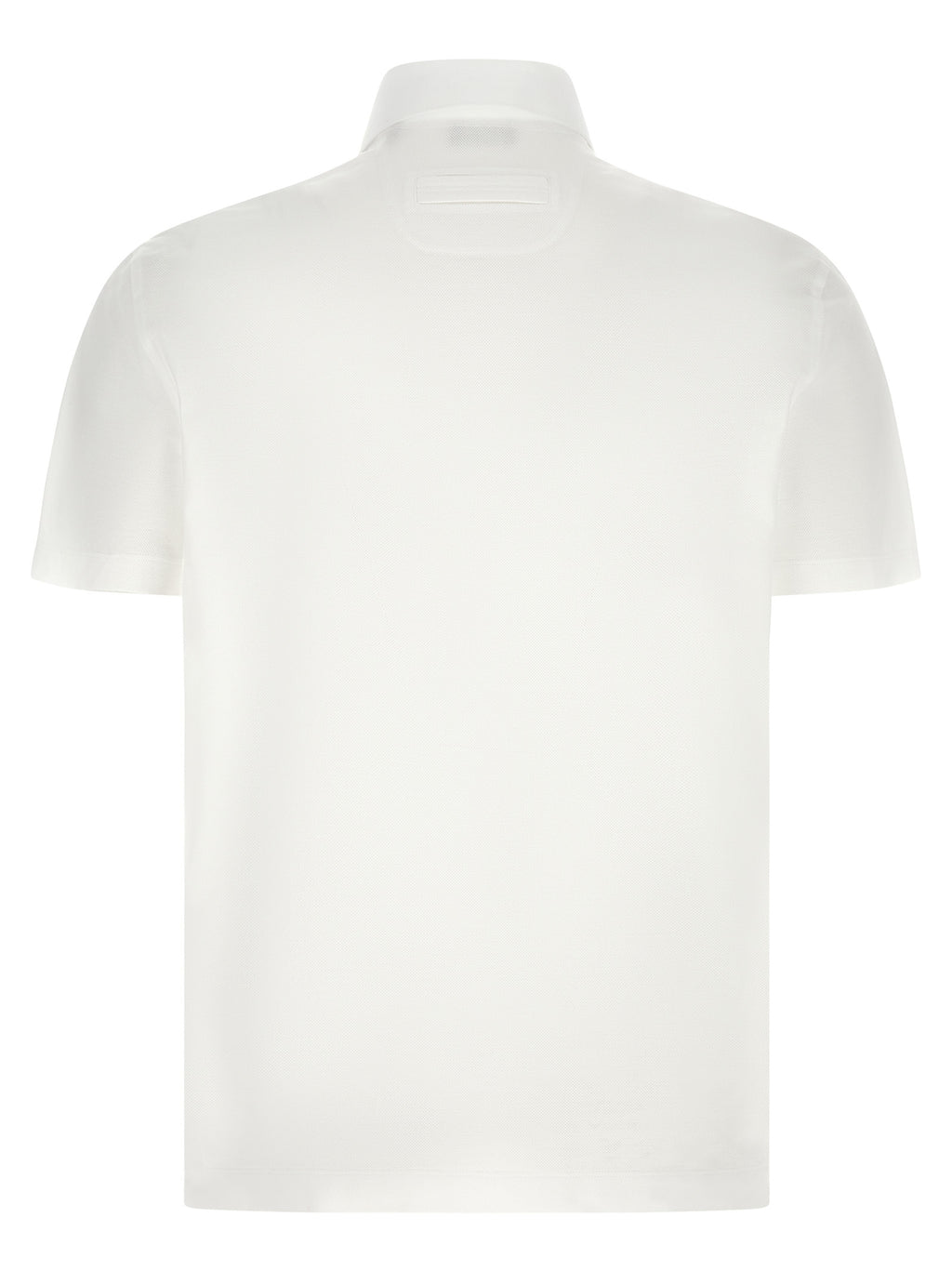 ZEGNA White Cotton Polo Shirt