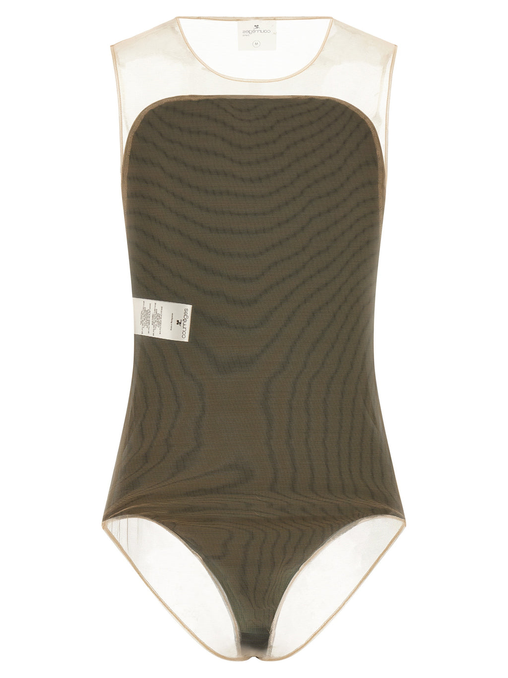 Courrèges Black Polyester Bodysuit