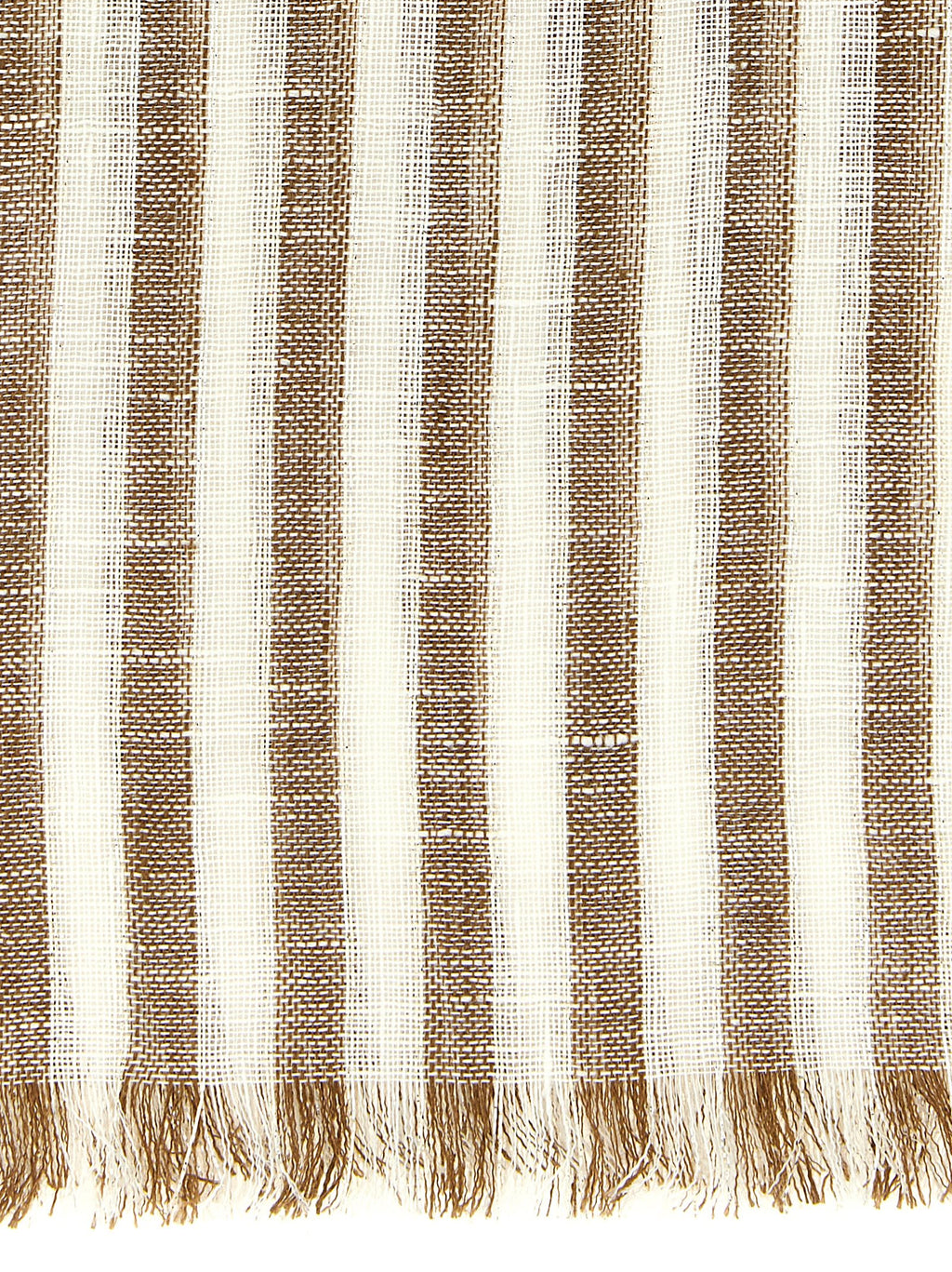 Brunello Cucinelli Brown Linen Scarf