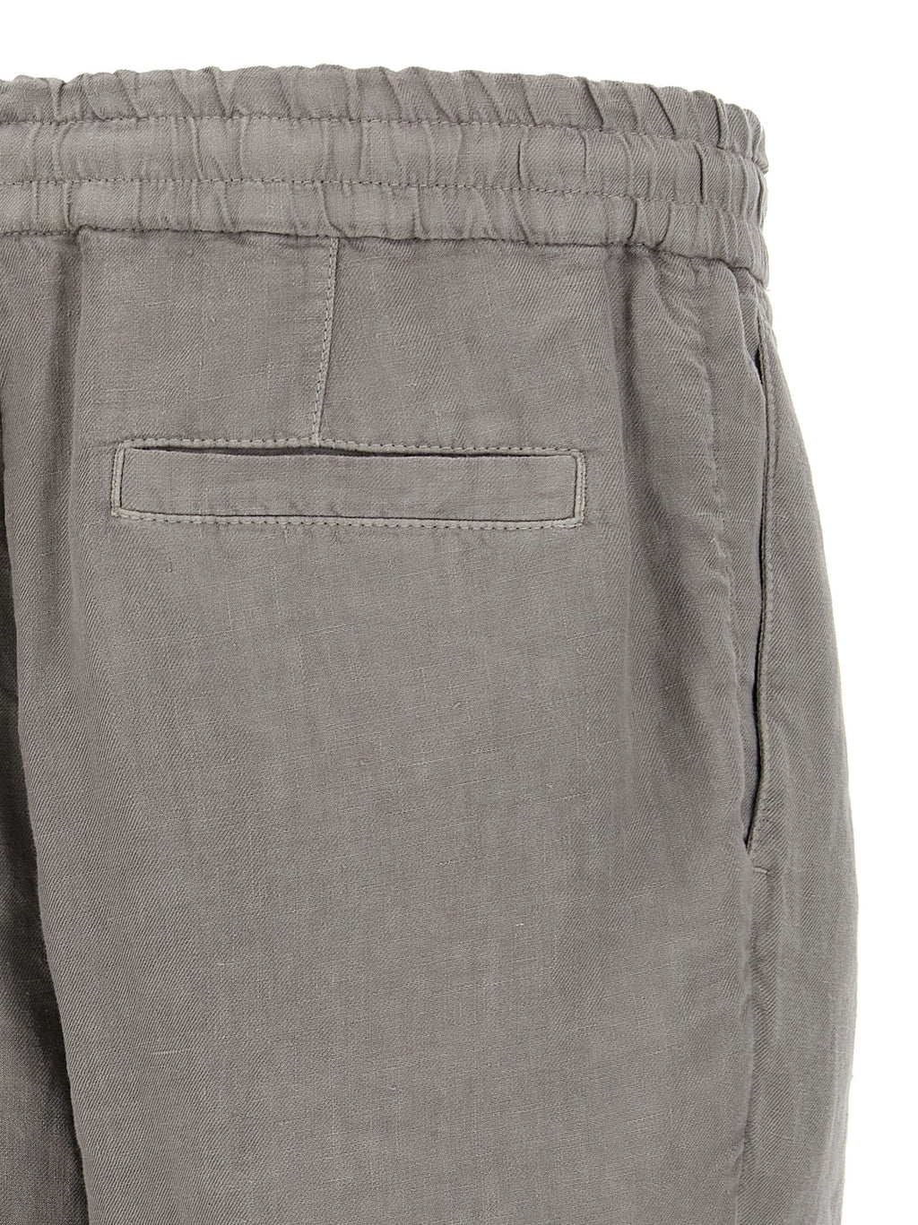 Brunello Cucinelli Gray Linen Bermuda Shorts