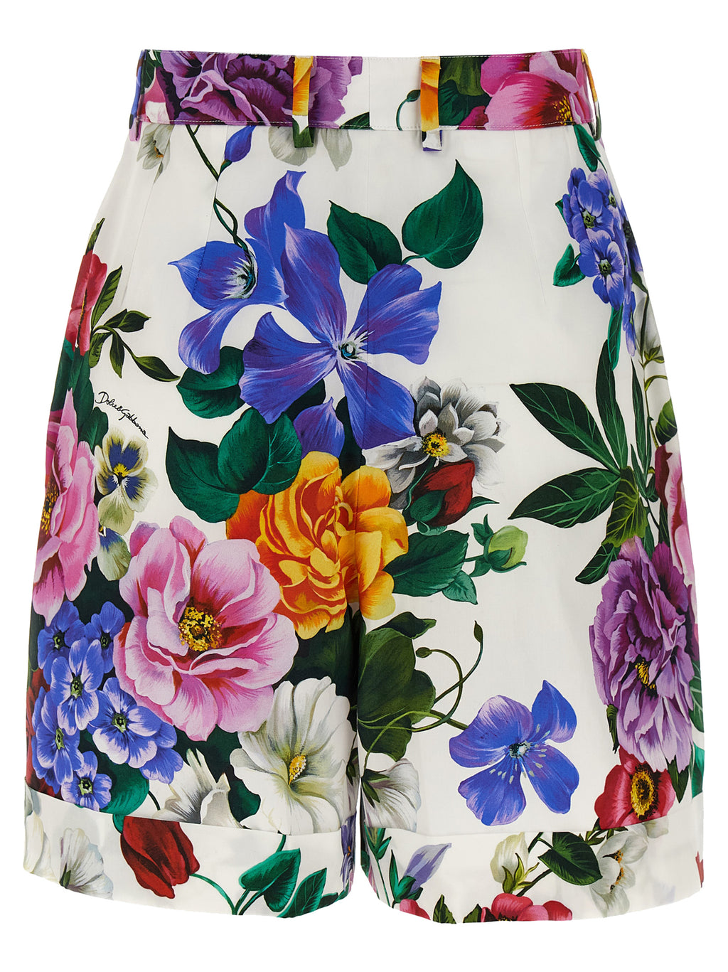 Dolce & Gabbana Multicolor Cotton Bermuda Shorts