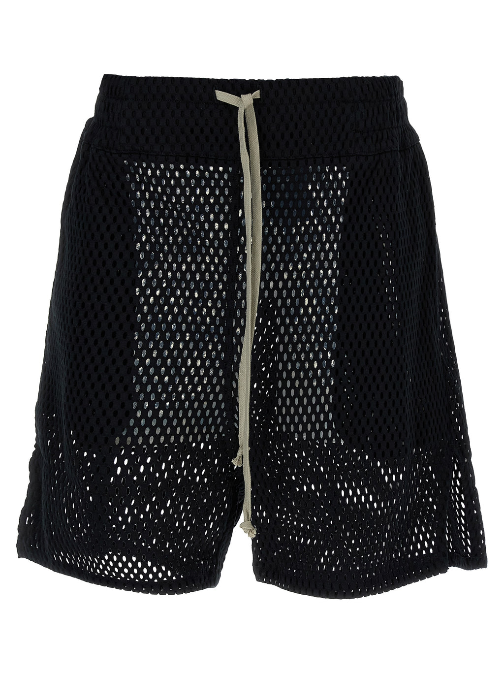 Rick Owens Black Cotton Bermuda Shorts